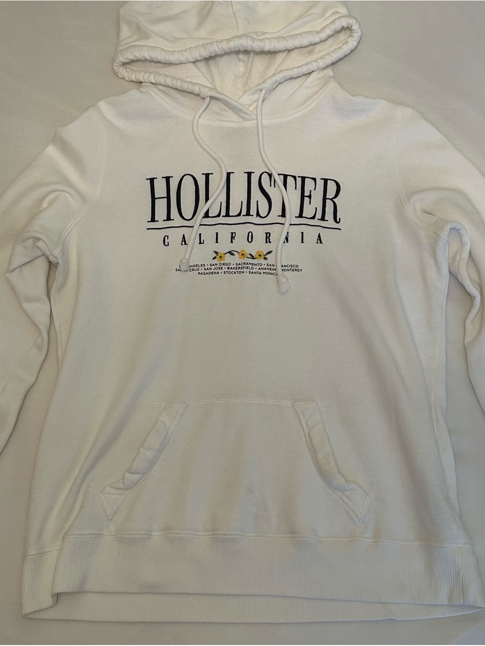 Hollister White Hoodie